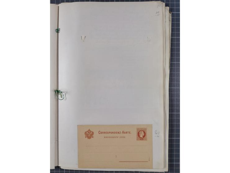 1869/1900, Sammlung von über 100 meist verschiedenen Ganzsachenkarten, überwiegend ungebraucht, spezialisiert mit Katalognumm