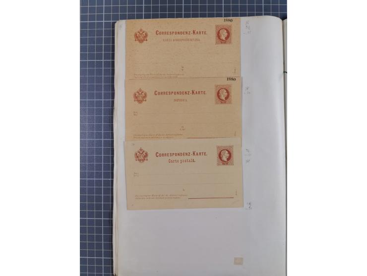 1869/1900, Sammlung von über 100 meist verschiedenen Ganzsachenkarten, überwiegend ungebraucht, spezialisiert mit Katalognumm