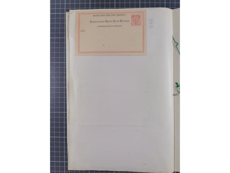 1869/1900, Sammlung von über 100 meist verschiedenen Ganzsachenkarten, überwiegend ungebraucht, spezialisiert mit Katalognumm