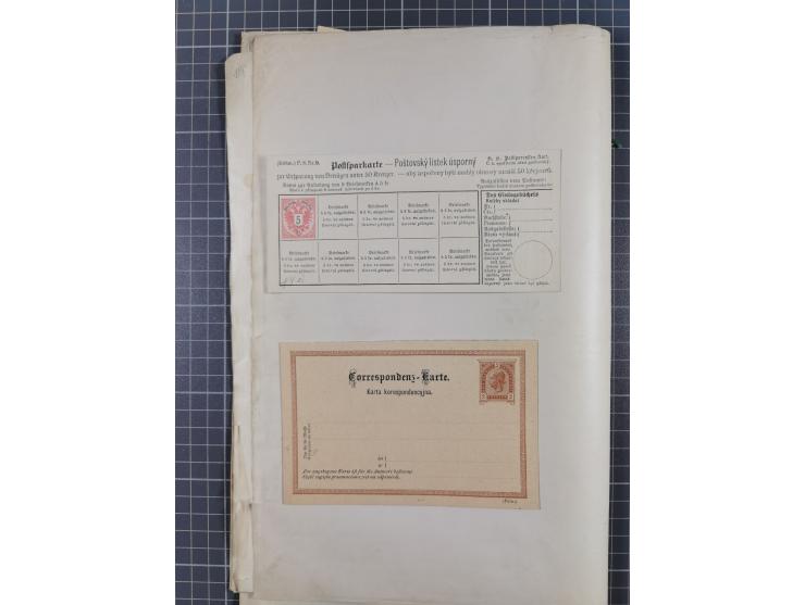 1869/1900, Sammlung von über 100 meist verschiedenen Ganzsachenkarten, überwiegend ungebraucht, spezialisiert mit Katalognumm