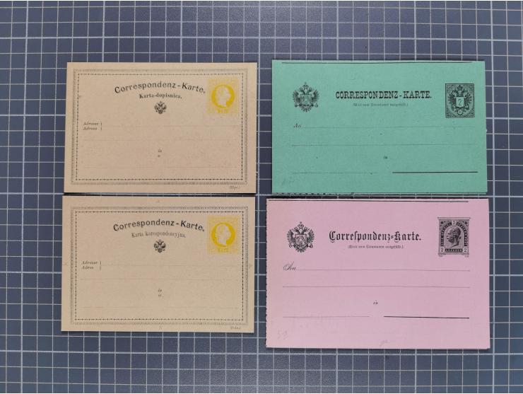 1879/1900, Sammlung von 15 meist verschiedenen Ganzsachenkarten zur pneumatischen Expressbeförderung, überwiegend ungebraucht