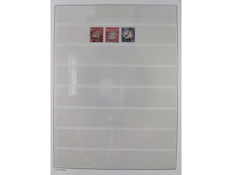 1872/45, meist postfrische und teils gestempelte reichhaltige Material-Sammlung inkl. Dienstmarken, dabei viele Varianten, Fa