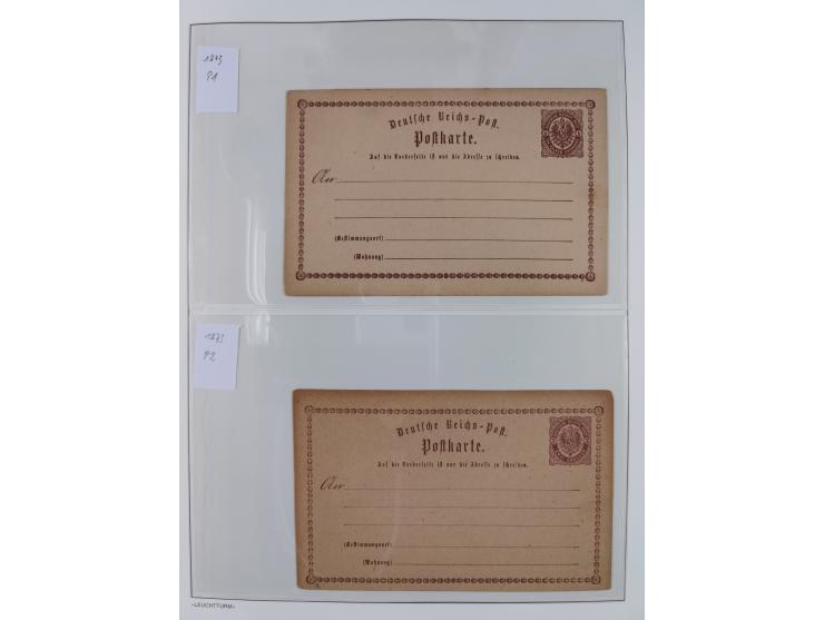 1872/45, meist postfrische und teils gestempelte reichhaltige Material-Sammlung inkl. Dienstmarken, dabei viele Varianten, Fa