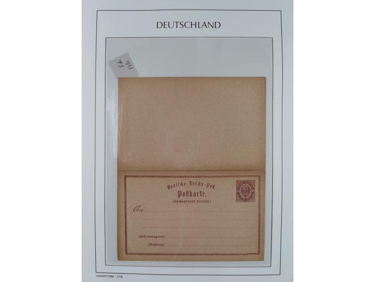 1872/45, meist postfrische und teils gestempelte reichhaltige Material-Sammlung inkl. Dienstmarken, dabei viele Varianten, Fa