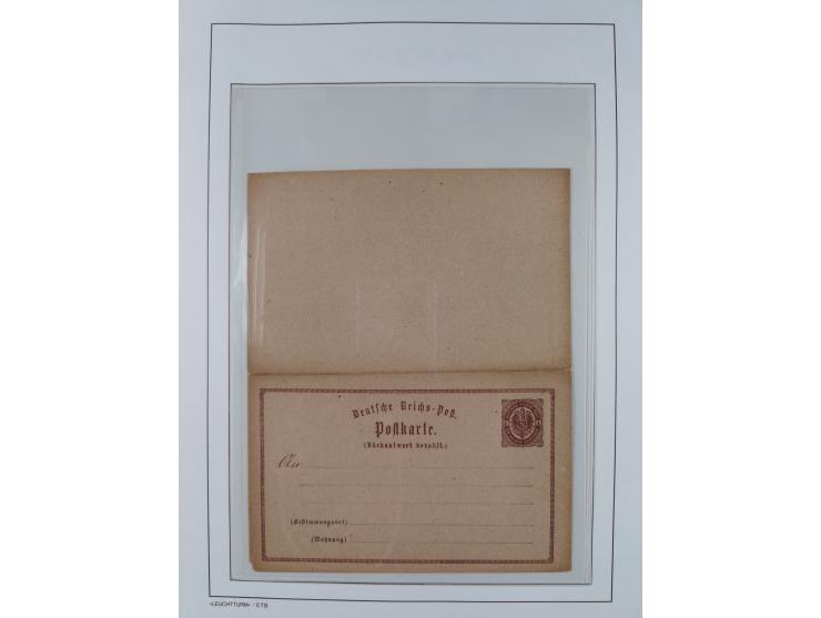 1872/45, meist postfrische und teils gestempelte reichhaltige Material-Sammlung inkl. Dienstmarken, dabei viele Varianten, Fa