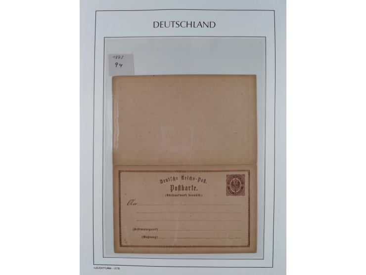 1872/45, meist postfrische und teils gestempelte reichhaltige Material-Sammlung inkl. Dienstmarken, dabei viele Varianten, Fa