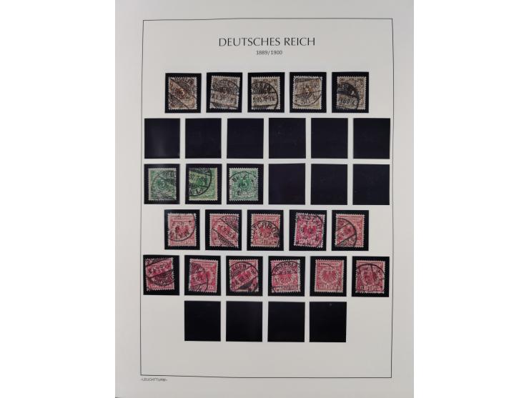 1872/45, meist postfrische und teils gestempelte reichhaltige Material-Sammlung inkl. Dienstmarken, dabei viele Varianten, Fa