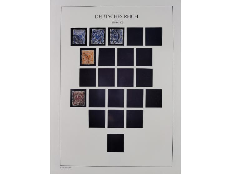 1872/45, meist postfrische und teils gestempelte reichhaltige Material-Sammlung inkl. Dienstmarken, dabei viele Varianten, Fa