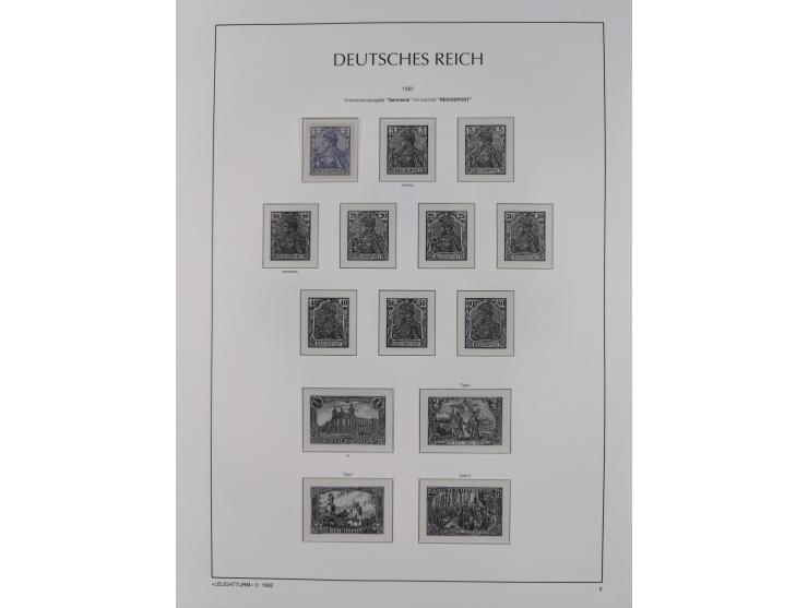 1872/45, meist postfrische und teils gestempelte reichhaltige Material-Sammlung inkl. Dienstmarken, dabei viele Varianten, Fa