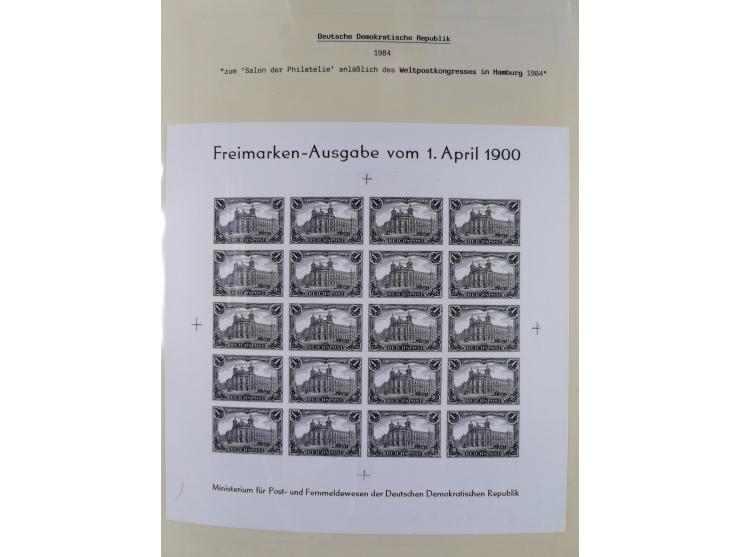 1872/45, meist postfrische und teils gestempelte reichhaltige Material-Sammlung inkl. Dienstmarken, dabei viele Varianten, Fa