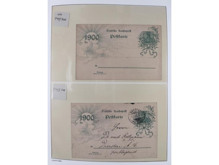 1872/45, meist postfrische und teils gestempelte reichhaltige Material-Sammlung inkl. Dienstmarken, dabei viele Varianten, Fa