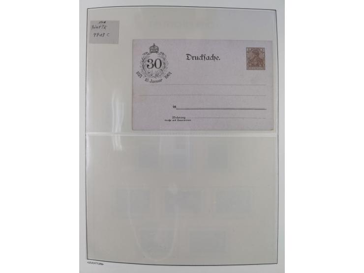 1872/45, meist postfrische und teils gestempelte reichhaltige Material-Sammlung inkl. Dienstmarken, dabei viele Varianten, Fa