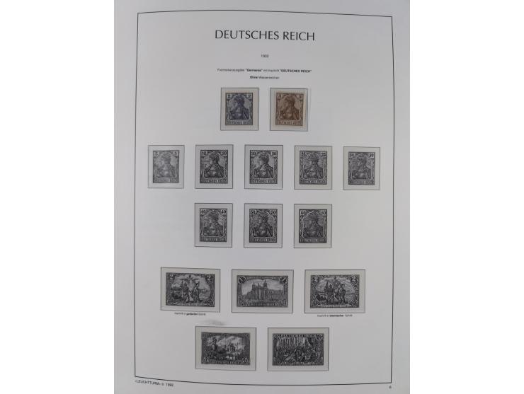 1872/45, meist postfrische und teils gestempelte reichhaltige Material-Sammlung inkl. Dienstmarken, dabei viele Varianten, Fa