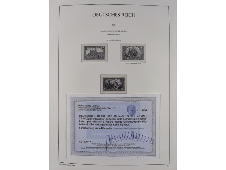1872/45, meist postfrische und teils gestempelte reichhaltige Material-Sammlung inkl. Dienstmarken, dabei viele Varianten, Fa