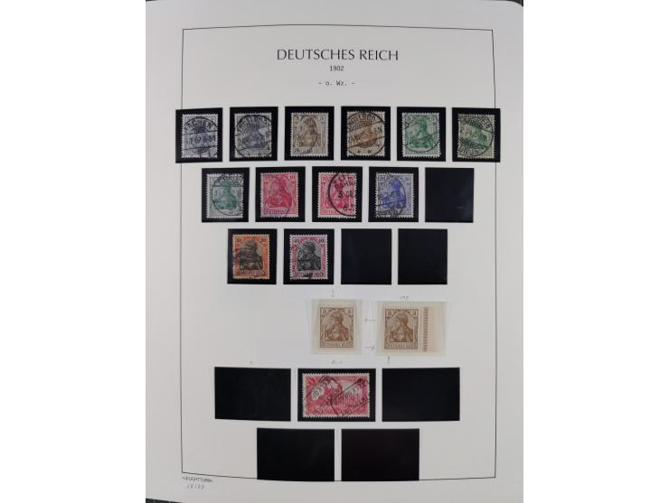 1872/45, meist postfrische und teils gestempelte reichhaltige Material-Sammlung inkl. Dienstmarken, dabei viele Varianten, Fa