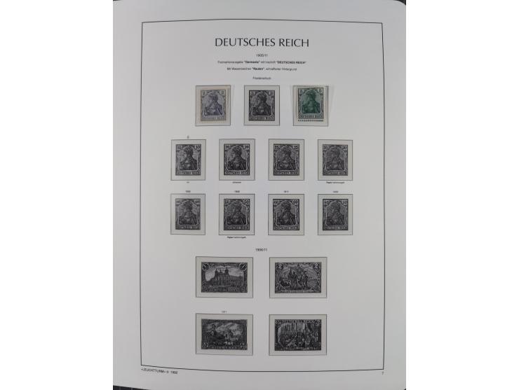 1872/45, meist postfrische und teils gestempelte reichhaltige Material-Sammlung inkl. Dienstmarken, dabei viele Varianten, Fa