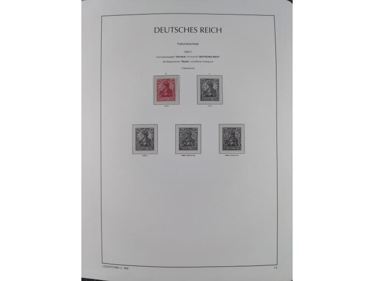 1872/45, meist postfrische und teils gestempelte reichhaltige Material-Sammlung inkl. Dienstmarken, dabei viele Varianten, Fa