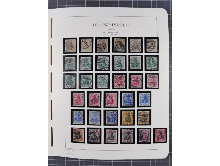 1872/45, meist postfrische und teils gestempelte reichhaltige Material-Sammlung inkl. Dienstmarken, dabei viele Varianten, Fa