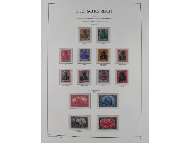 1872/45, meist postfrische und teils gestempelte reichhaltige Material-Sammlung inkl. Dienstmarken, dabei viele Varianten, Fa