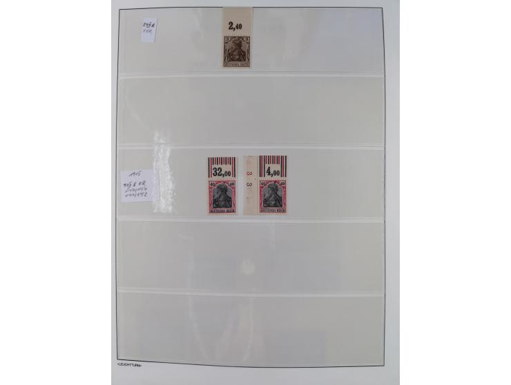 1872/45, meist postfrische und teils gestempelte reichhaltige Material-Sammlung inkl. Dienstmarken, dabei viele Varianten, Fa