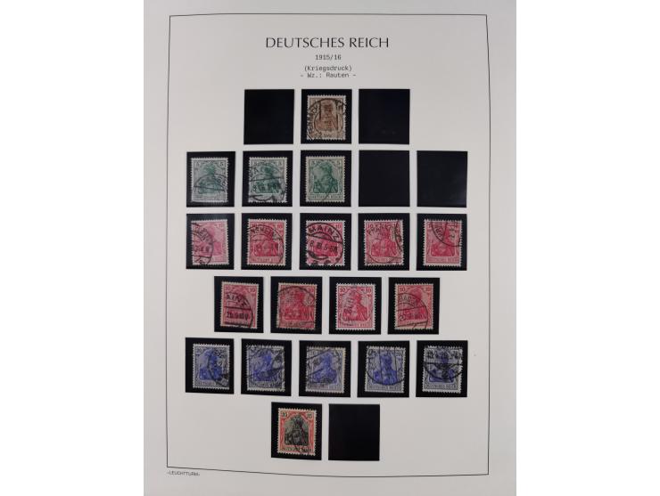 1872/45, meist postfrische und teils gestempelte reichhaltige Material-Sammlung inkl. Dienstmarken, dabei viele Varianten, Fa