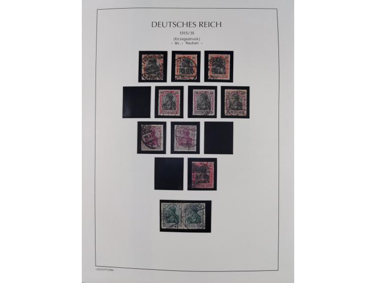 1872/45, meist postfrische und teils gestempelte reichhaltige Material-Sammlung inkl. Dienstmarken, dabei viele Varianten, Fa