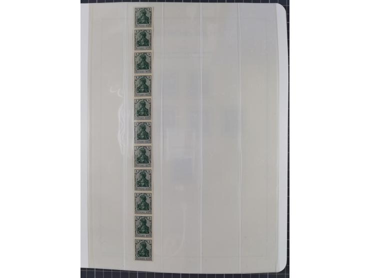 1872/45, meist postfrische und teils gestempelte reichhaltige Material-Sammlung inkl. Dienstmarken, dabei viele Varianten, Fa