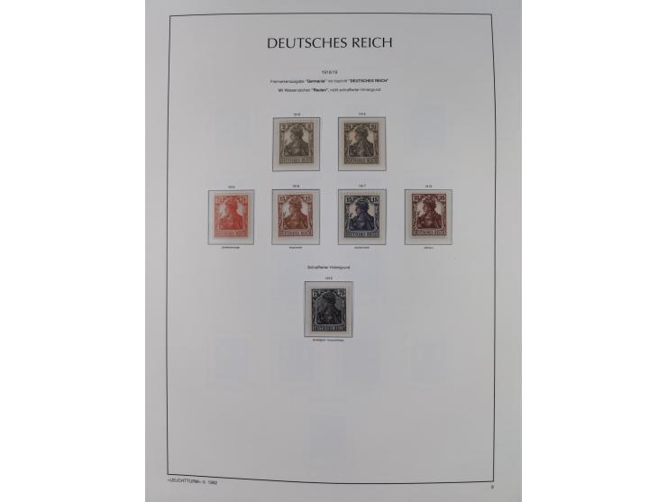 1872/45, meist postfrische und teils gestempelte reichhaltige Material-Sammlung inkl. Dienstmarken, dabei viele Varianten, Fa