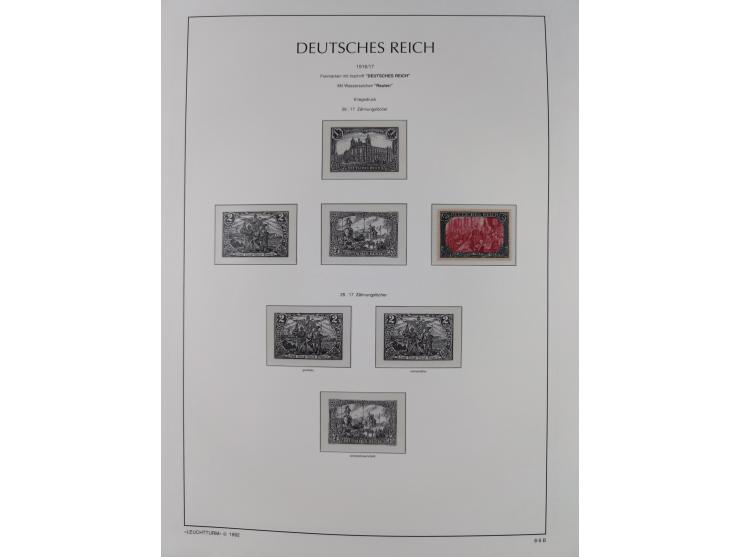 1872/45, meist postfrische und teils gestempelte reichhaltige Material-Sammlung inkl. Dienstmarken, dabei viele Varianten, Fa
