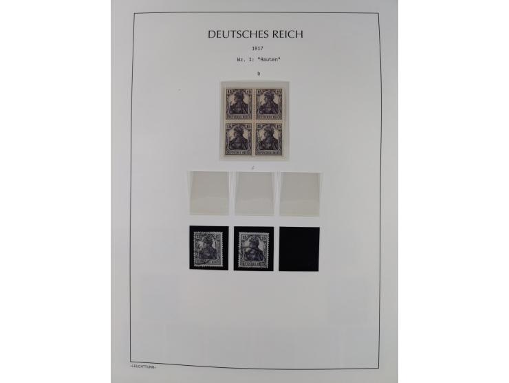 1872/45, meist postfrische und teils gestempelte reichhaltige Material-Sammlung inkl. Dienstmarken, dabei viele Varianten, Fa
