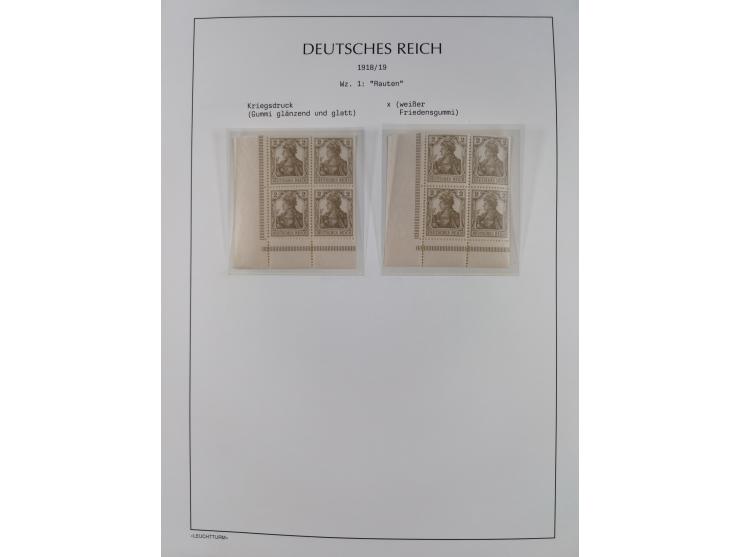 1872/45, meist postfrische und teils gestempelte reichhaltige Material-Sammlung inkl. Dienstmarken, dabei viele Varianten, Fa