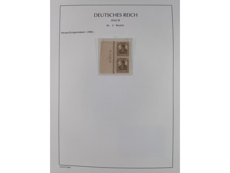 1872/45, meist postfrische und teils gestempelte reichhaltige Material-Sammlung inkl. Dienstmarken, dabei viele Varianten, Fa