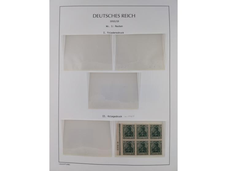 1872/45, meist postfrische und teils gestempelte reichhaltige Material-Sammlung inkl. Dienstmarken, dabei viele Varianten, Fa