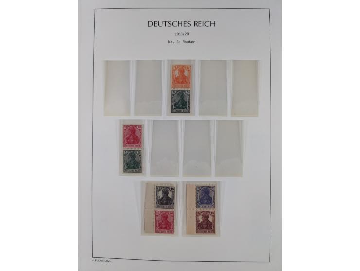 1872/45, meist postfrische und teils gestempelte reichhaltige Material-Sammlung inkl. Dienstmarken, dabei viele Varianten, Fa