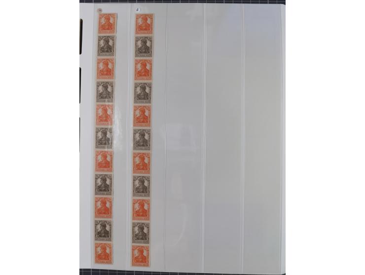 1872/45, meist postfrische und teils gestempelte reichhaltige Material-Sammlung inkl. Dienstmarken, dabei viele Varianten, Fa