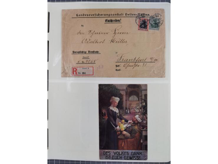 1872/45, meist postfrische und teils gestempelte reichhaltige Material-Sammlung inkl. Dienstmarken, dabei viele Varianten, Fa