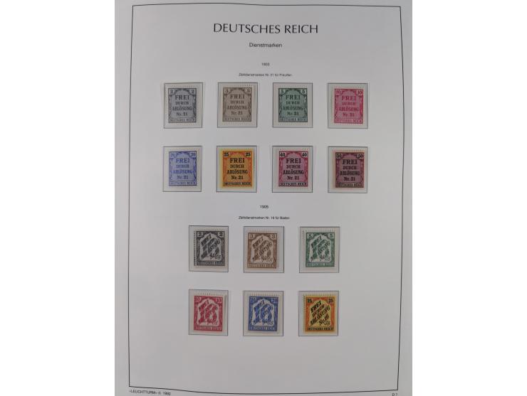 1872/45, meist postfrische und teils gestempelte reichhaltige Material-Sammlung inkl. Dienstmarken, dabei viele Varianten, Fa