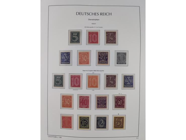 1872/45, meist postfrische und teils gestempelte reichhaltige Material-Sammlung inkl. Dienstmarken, dabei viele Varianten, Fa