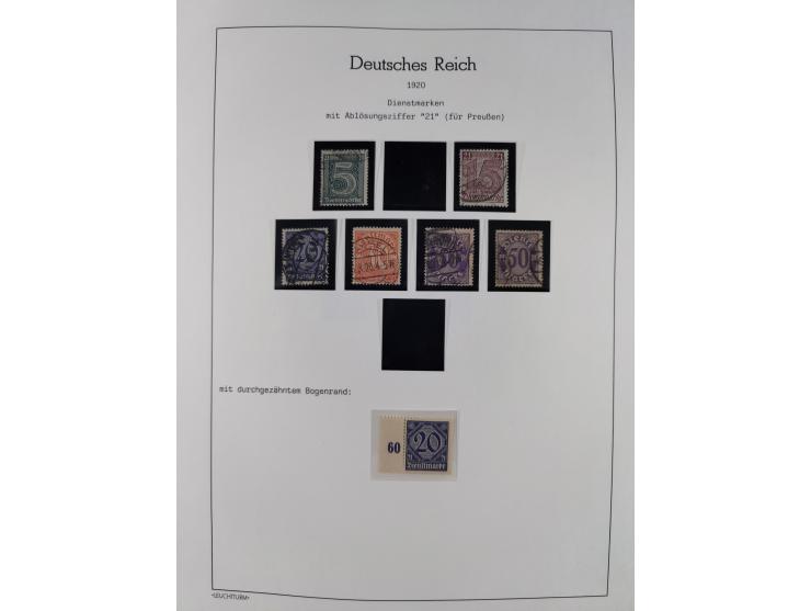 1872/45, meist postfrische und teils gestempelte reichhaltige Material-Sammlung inkl. Dienstmarken, dabei viele Varianten, Fa