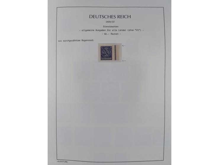 1872/45, meist postfrische und teils gestempelte reichhaltige Material-Sammlung inkl. Dienstmarken, dabei viele Varianten, Fa