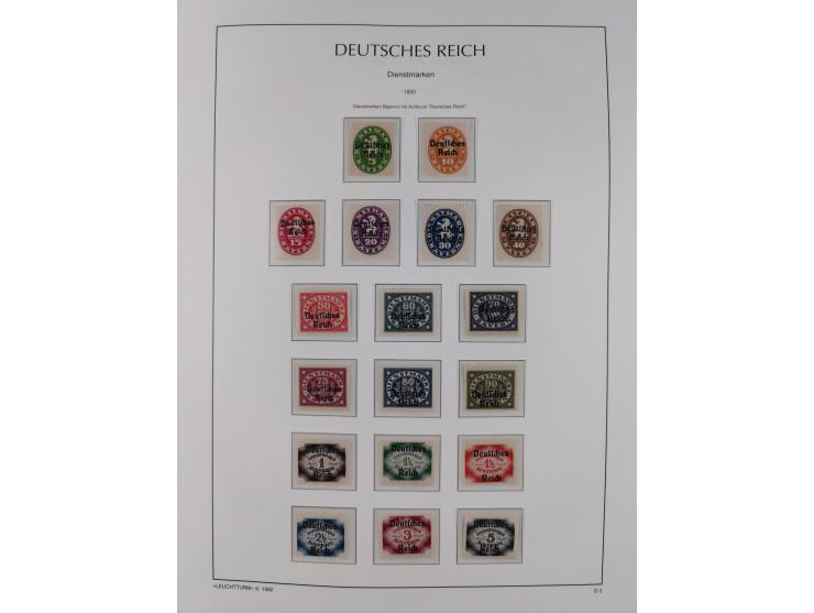 1872/45, meist postfrische und teils gestempelte reichhaltige Material-Sammlung inkl. Dienstmarken, dabei viele Varianten, Fa