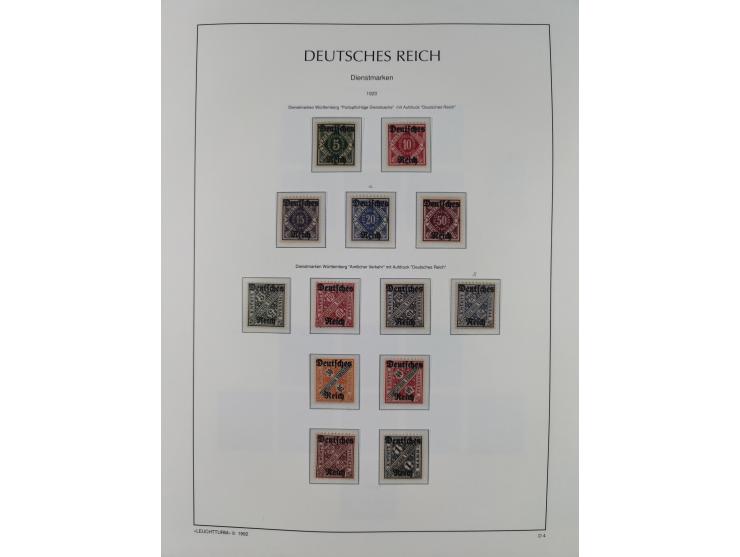 1872/45, meist postfrische und teils gestempelte reichhaltige Material-Sammlung inkl. Dienstmarken, dabei viele Varianten, Fa