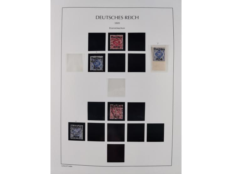 1872/45, meist postfrische und teils gestempelte reichhaltige Material-Sammlung inkl. Dienstmarken, dabei viele Varianten, Fa