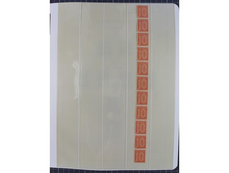 1872/45, meist postfrische und teils gestempelte reichhaltige Material-Sammlung inkl. Dienstmarken, dabei viele Varianten, Fa