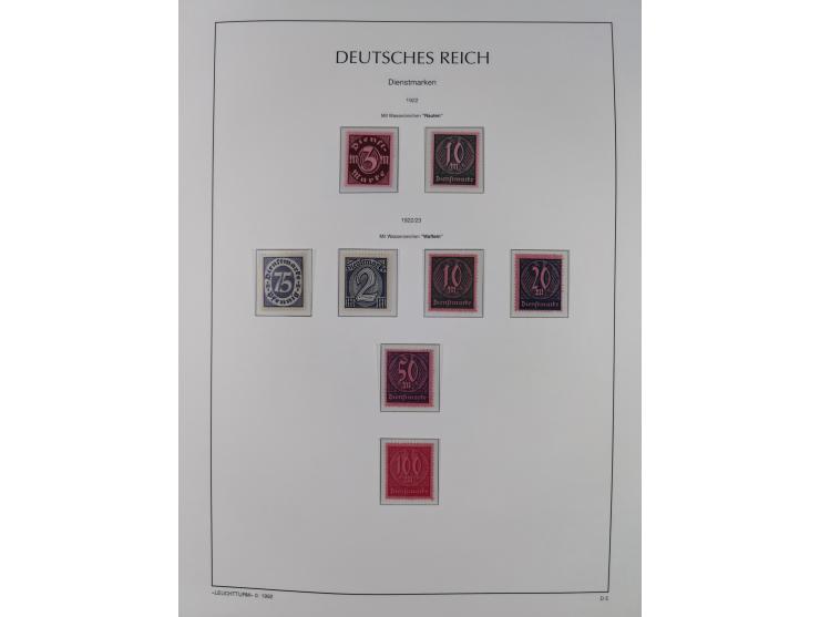 1872/45, meist postfrische und teils gestempelte reichhaltige Material-Sammlung inkl. Dienstmarken, dabei viele Varianten, Fa