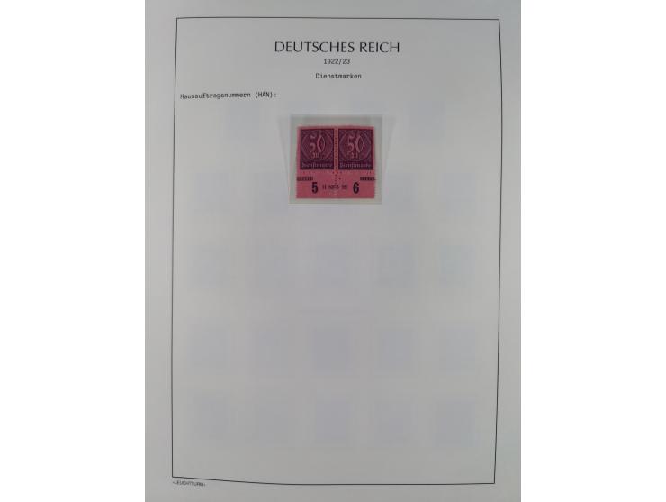 1872/45, meist postfrische und teils gestempelte reichhaltige Material-Sammlung inkl. Dienstmarken, dabei viele Varianten, Fa