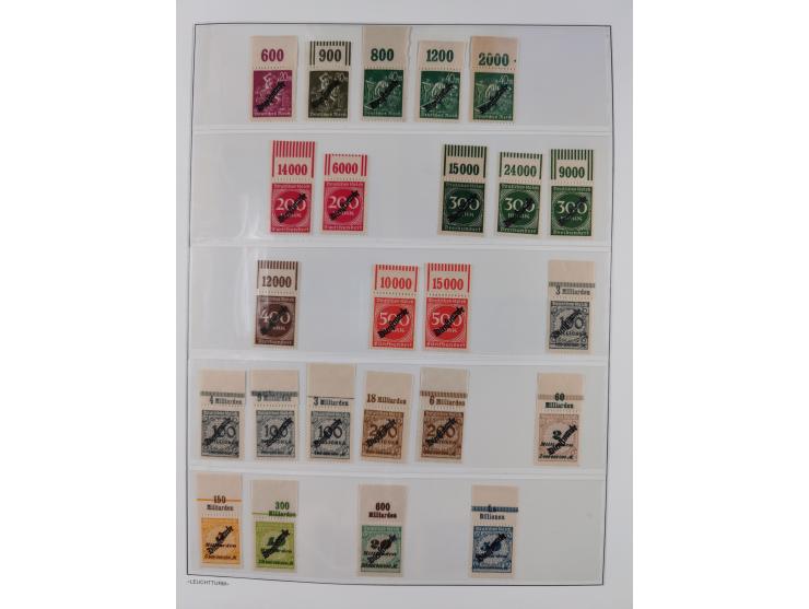 1872/45, meist postfrische und teils gestempelte reichhaltige Material-Sammlung inkl. Dienstmarken, dabei viele Varianten, Fa