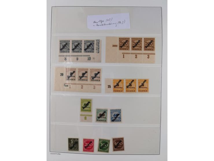 1872/45, meist postfrische und teils gestempelte reichhaltige Material-Sammlung inkl. Dienstmarken, dabei viele Varianten, Fa