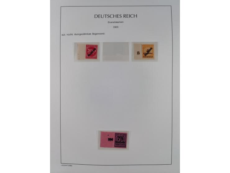 1872/45, meist postfrische und teils gestempelte reichhaltige Material-Sammlung inkl. Dienstmarken, dabei viele Varianten, Fa