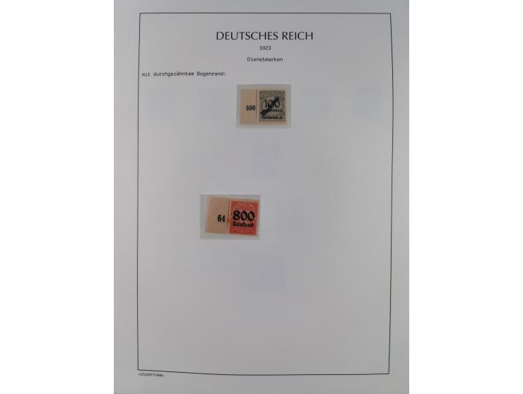 1872/45, meist postfrische und teils gestempelte reichhaltige Material-Sammlung inkl. Dienstmarken, dabei viele Varianten, Fa